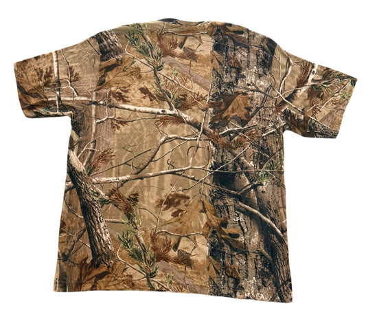 Woodland Real Tree Camouflage All Over Print Pocket T-Shirt, 2XL