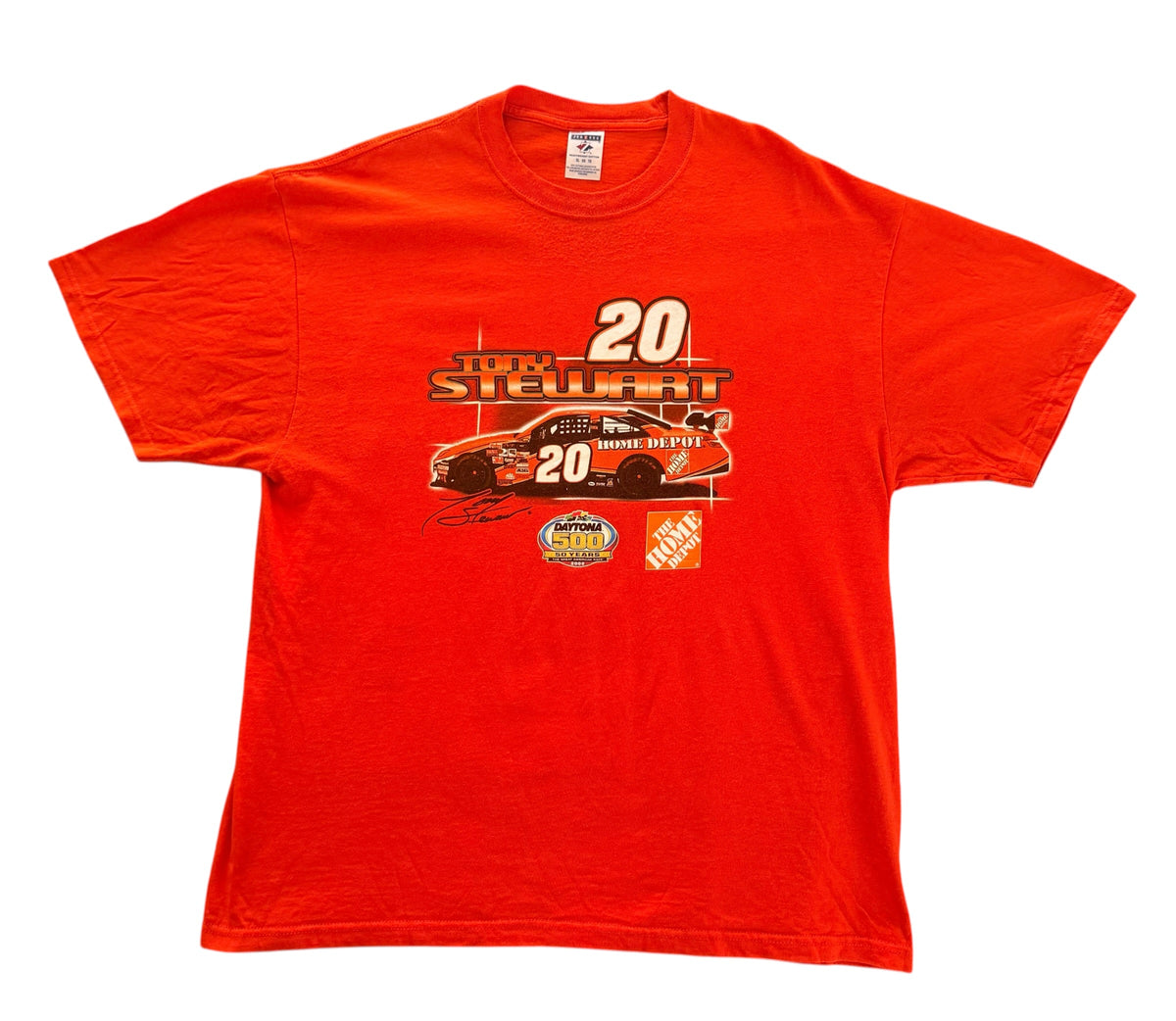 Tony Stewart NASCAR Daytona 500 Home Depot Racing T-Shirt, XL