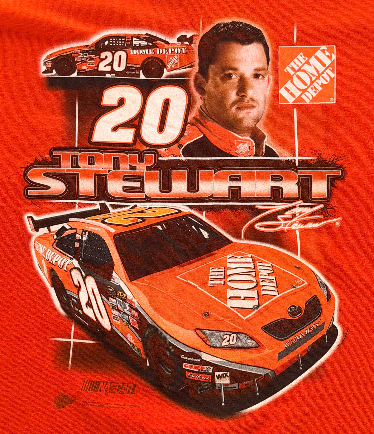 Tony Stewart NASCAR Daytona 500 Home Depot Racing T-Shirt, XL