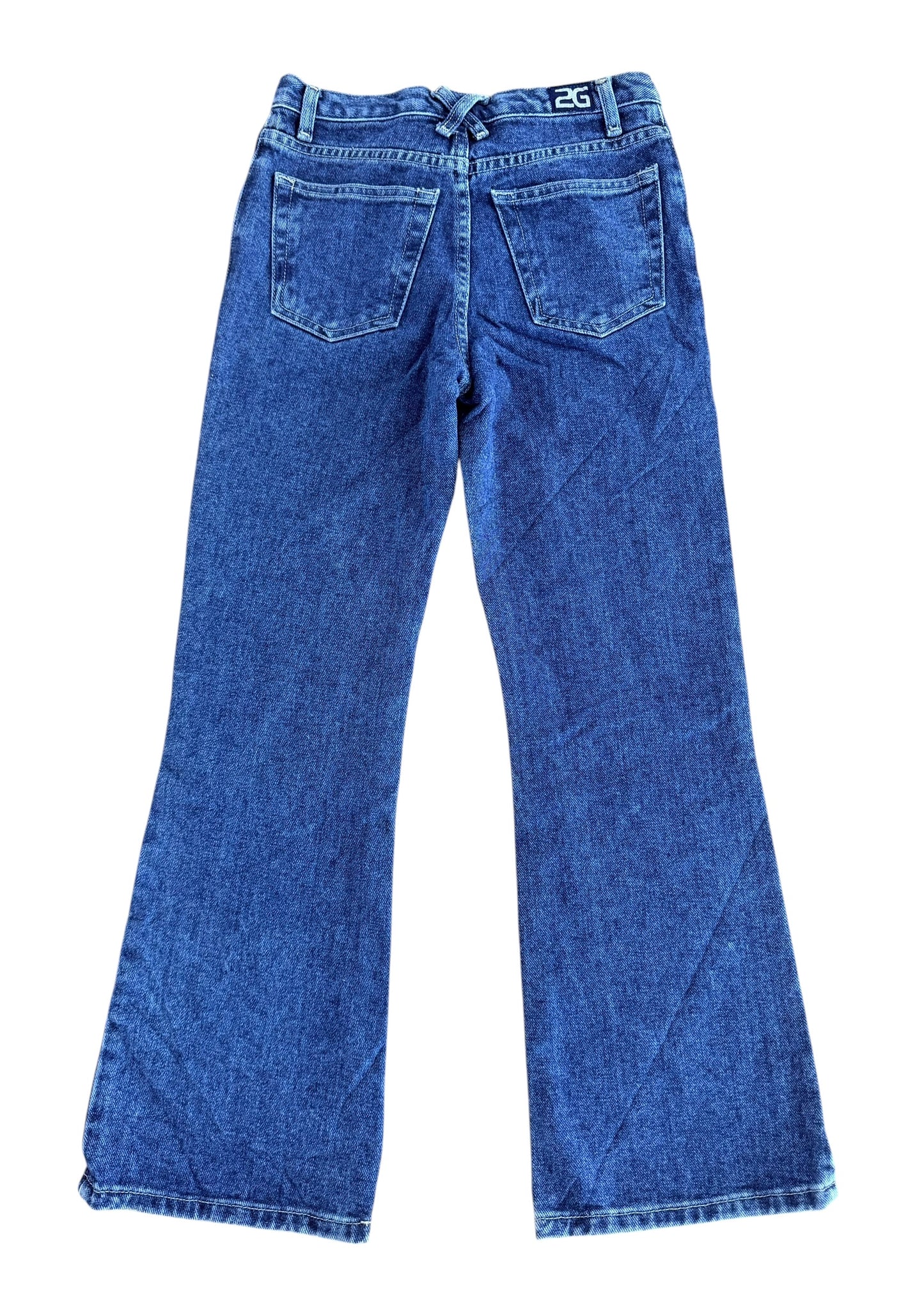 Y2K Second Generation Jeans Hand Painted American Flag Bootcut Flare Jeans, 26W