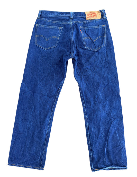 Levi’s 501 Red Tab Raw Blue Denim Jeans, 35W 30L