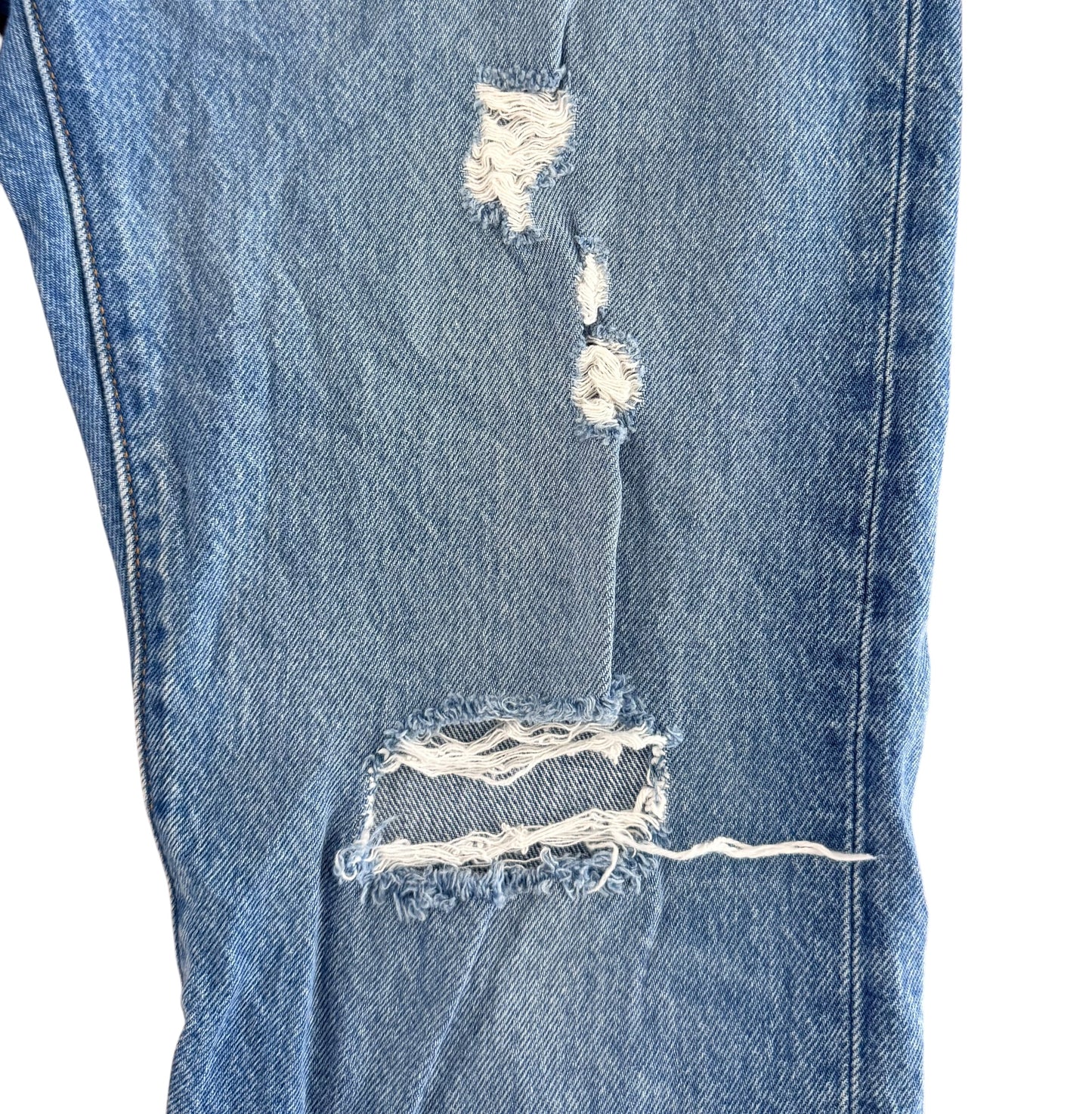 Levi’s 501 Premium Big E Blue Denim Distressed Jeans, 30W 31L