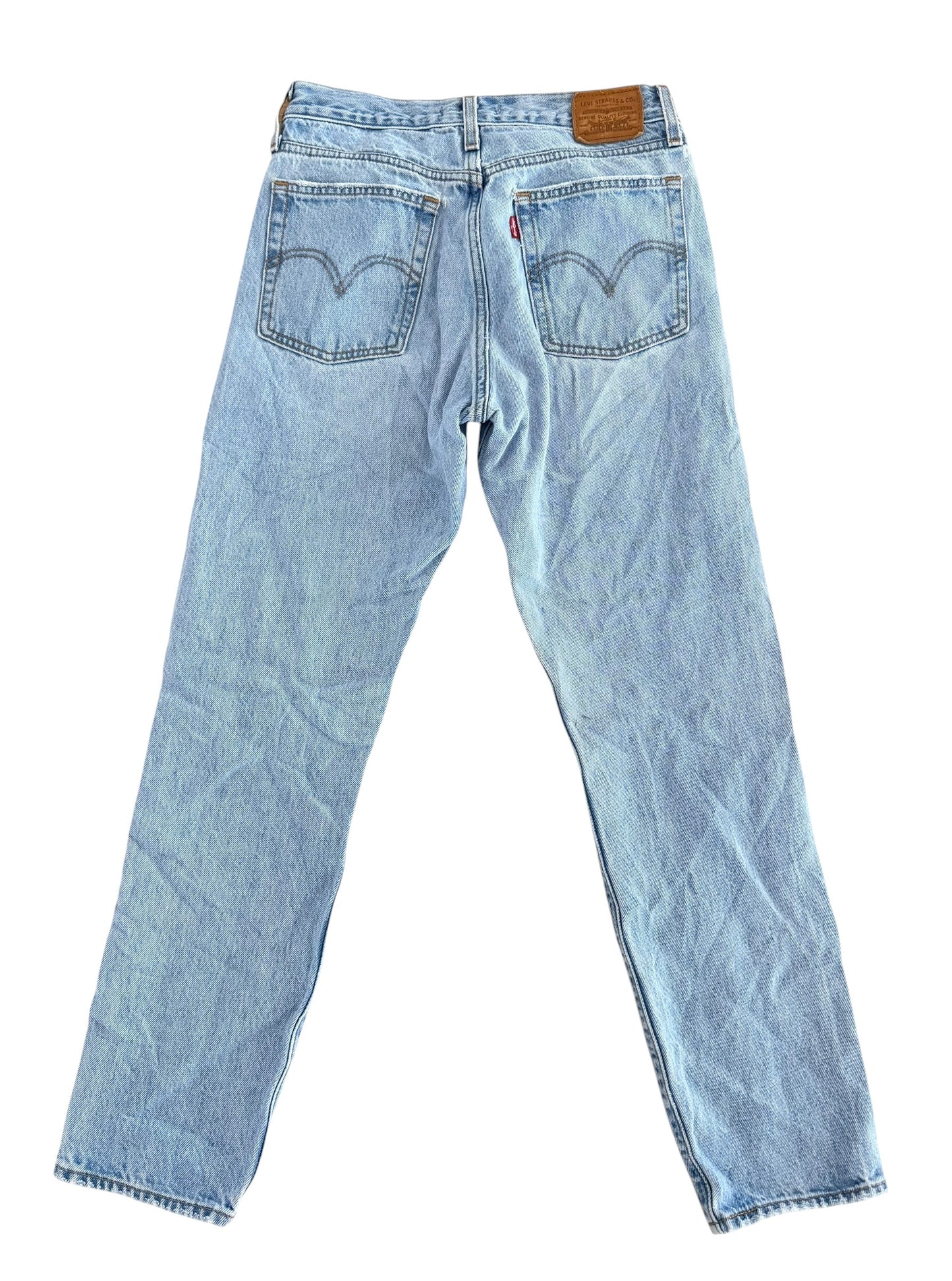Levi’s Premium Big E Distressed Light Wash Jeans,  28W 28L