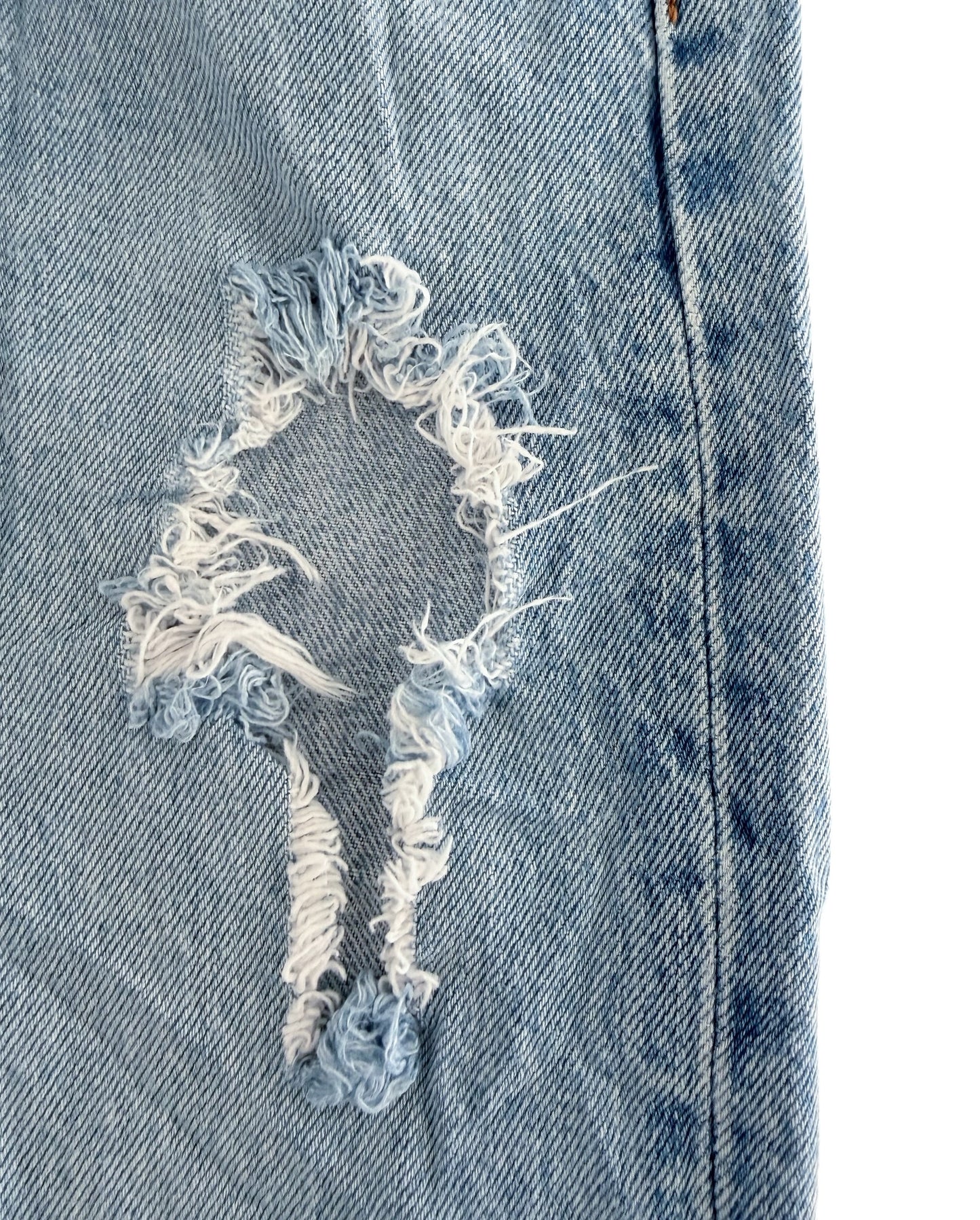 Levi’s Premium Big E Distressed Light Wash Jeans,  28W 28L