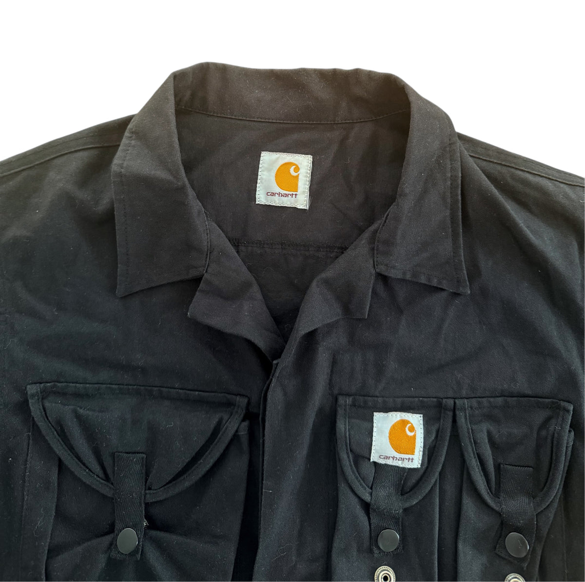 Carhartt Black Four Pocket Utility Jacket, Medium