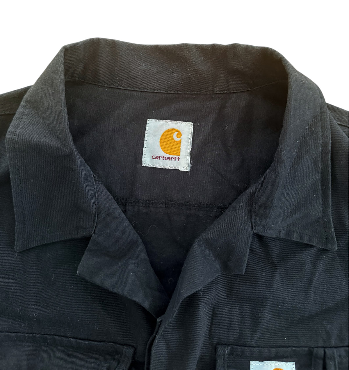 Carhartt Black Four Pocket Utility Jacket, Medium