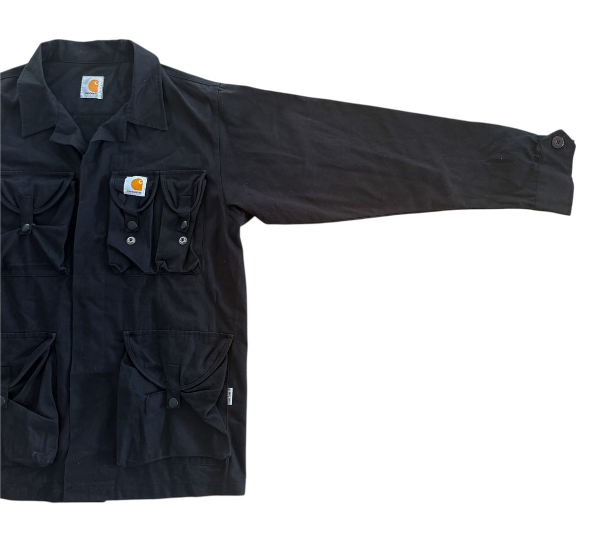Carhartt Black Four Pocket Utility Jacket, Medium