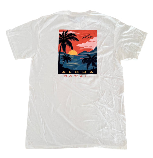 Vintage Hawaii Aloha Sunset T-shirt, size Medium