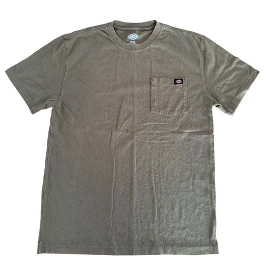 Vintage Dickies Pocket T-shirt Army Green Fade, size Medium