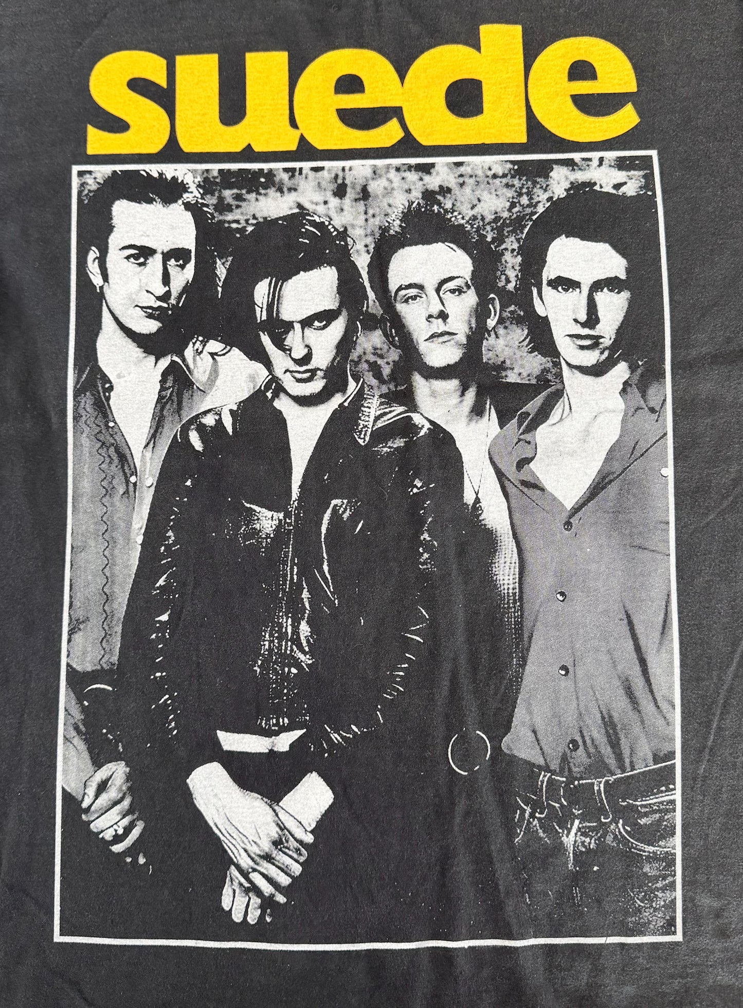 Suede Dog Man Star Tour Single Stitch Band T-shirt, Large