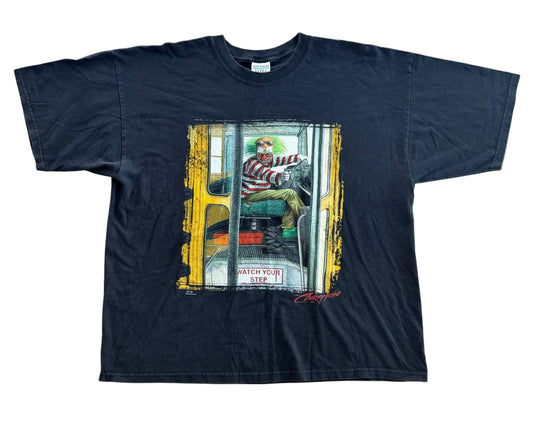 Greg Simkins Clown Graphic Box Fit T-Shirt, Size XXL