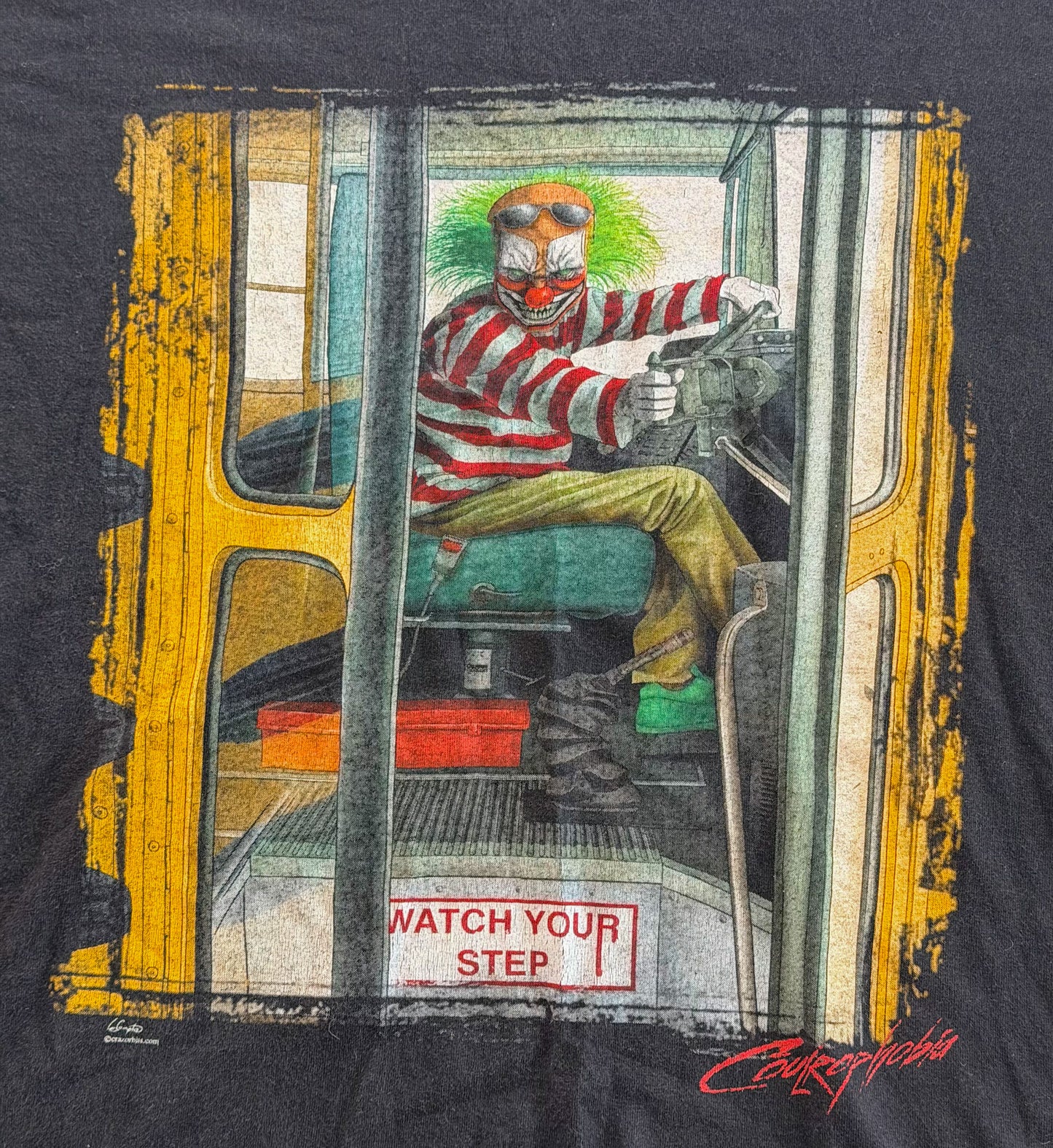 Greg Simkins Clown Graphic Box Fit T-Shirt, Size XXL