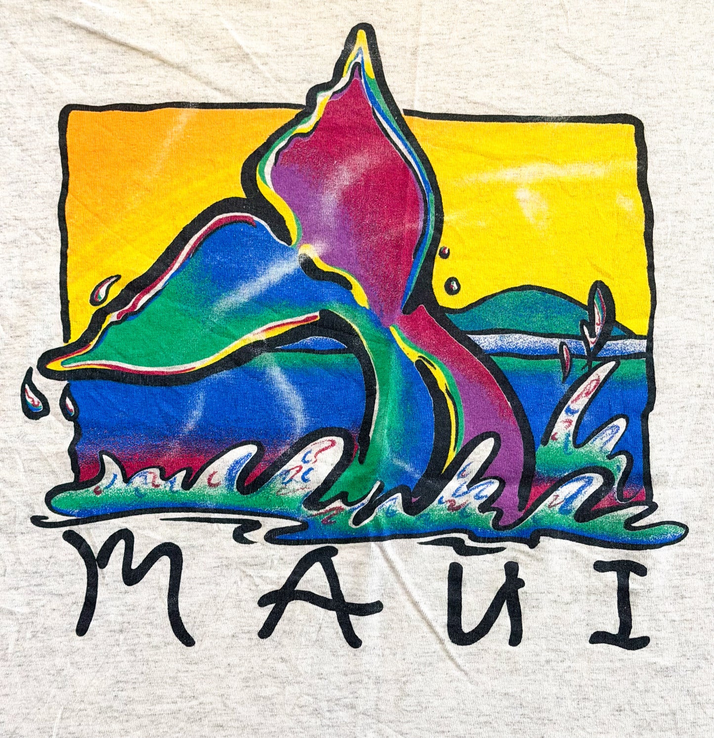 Vintage 1990s Maui Dolphin Single Stitch Made In USA T-Shirt, size XL