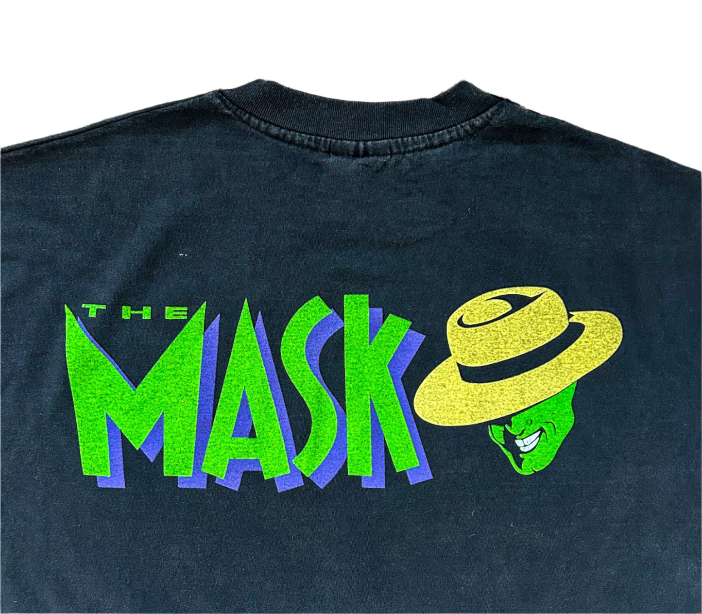🔥 Vintage 90s Single Stitch "The Mask" Jim Carrey Movie Tee – S-S-S-SMOKIN’ Retro Graphic T-Shirt - Size L