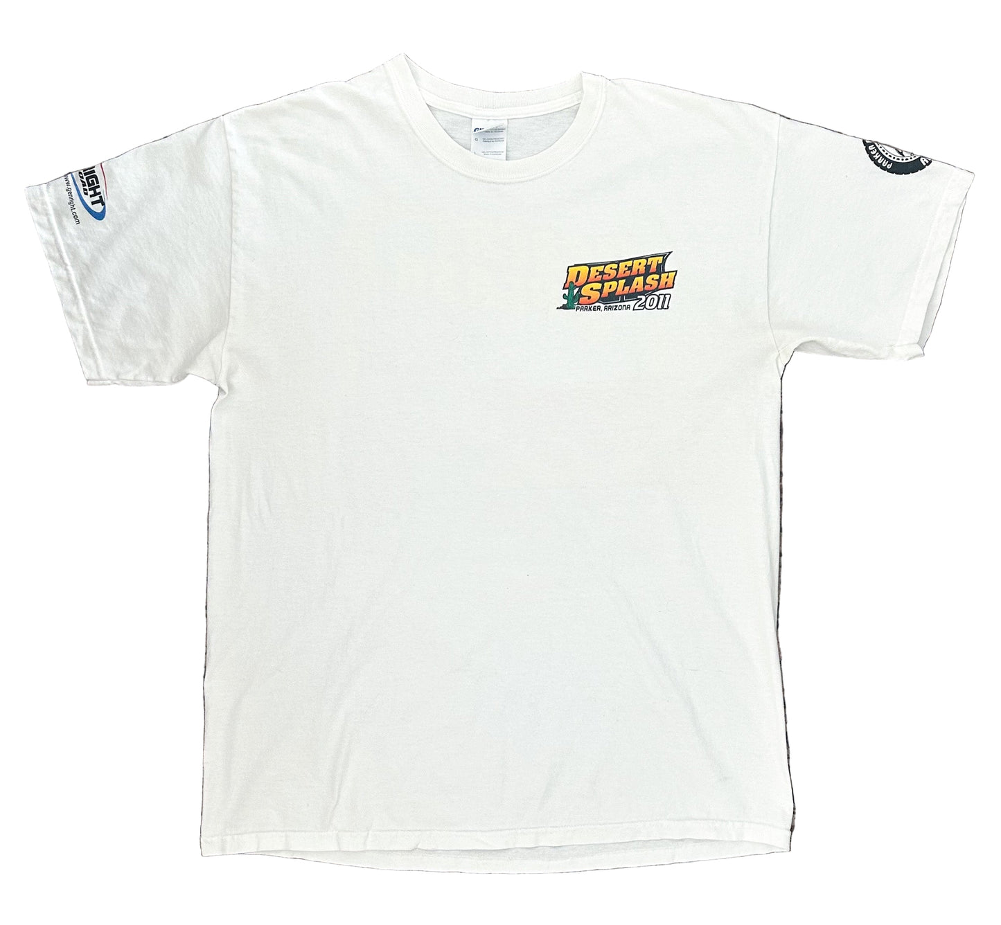 Vintage 2011 Desert Splash Parker Arizona Off-Road Racing T-Shirt – GenRight Jeep Graphic Tee, Size - Large