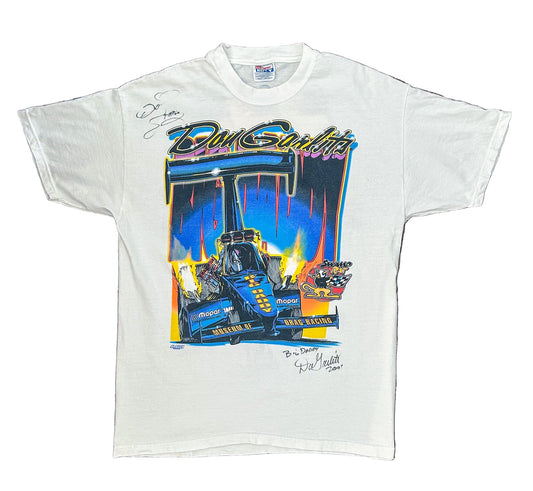 Vintage 2001 Original Don Garlits Big Daddy Mopar Drag Racing T-Shirt – Signed Autographed Swamp Rat Graphic Tee – Ocala Florida Museum Motorsport Collectible, Size - Large