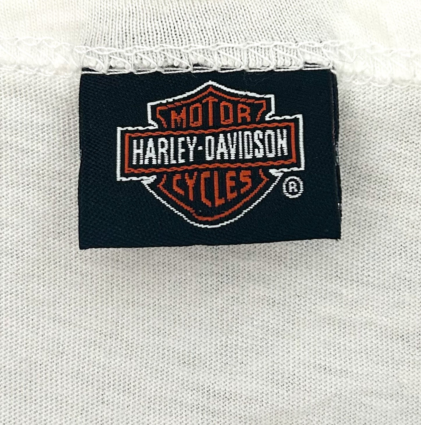 Vintage Harley-Davidson “Vintage Iron” Bulldog Tank Top – Superstition Harley-Davidson, Apache Junction AZ – White Biker Graphic Muscle Tee, Size -  Large