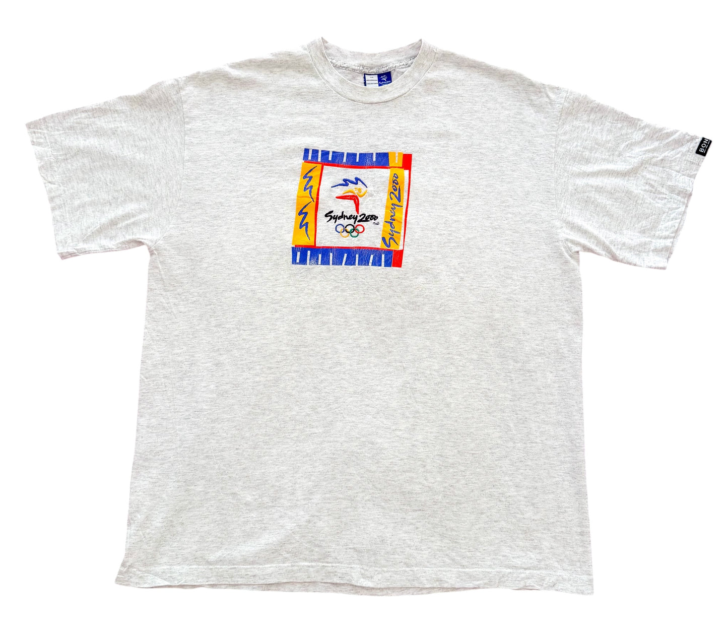 Vintage Sydney 2000 Olympics Bonds Label Embroidered Made in Australia T-Shirt XL