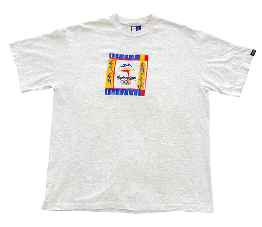 Vintage Sydney 2000 Olympics Bonds Label Embroidered Made in Australia T-Shirt XL