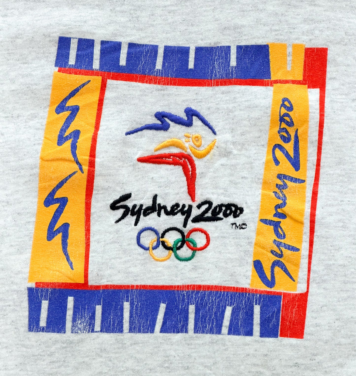 Vintage Sydney 2000 Olympics Bonds Label Embroidered Made in Australia T-Shirt XL