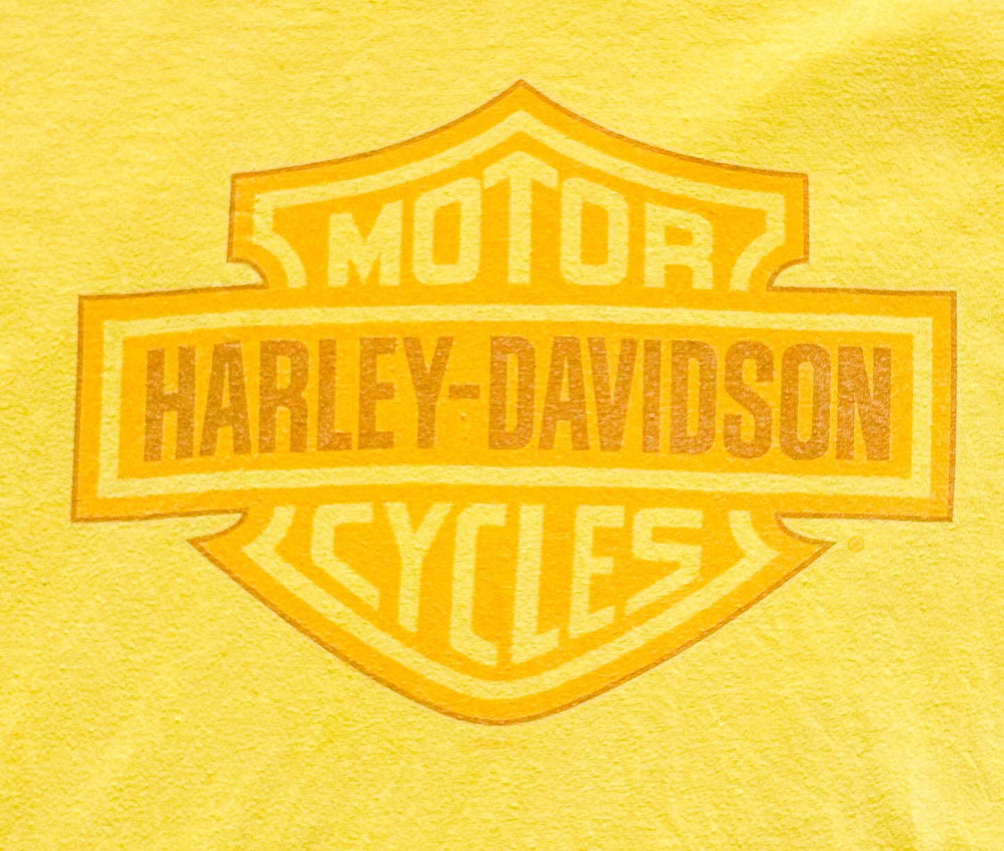 Vintage 2006 Harley-Davidson T-Shirt Valparaiso Indiana Yellow USA Made Graphic Tee, Size - XL