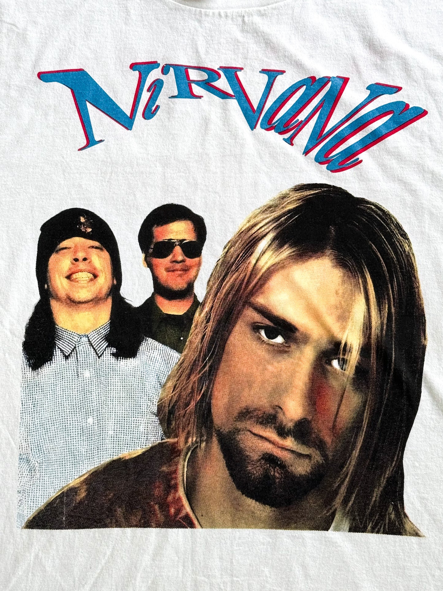 Vintage Nirvana T-Shirt – Kurt Cobain Band Tee – Rare Grunge Rock Graphic Single Stitch XL