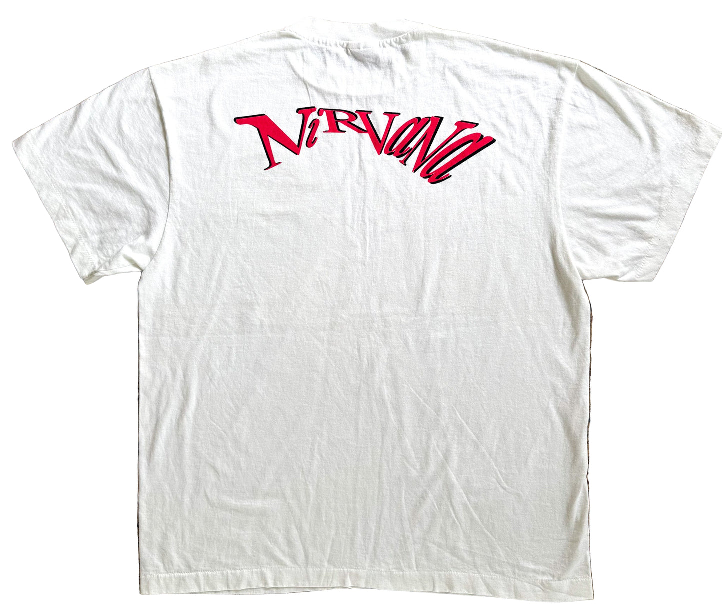 Vintage Nirvana T-Shirt – Kurt Cobain Band Tee – Rare Grunge Rock Graphic Single Stitch XL