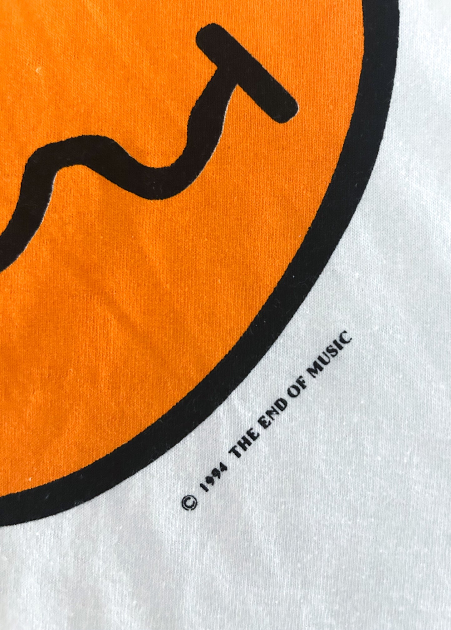 Vintage 90s Nirvana Tour T-Shirt – Giant Tag USA Made Single Stitch – Smiley Face Logo & Angel Tour Graphic, Size - XL