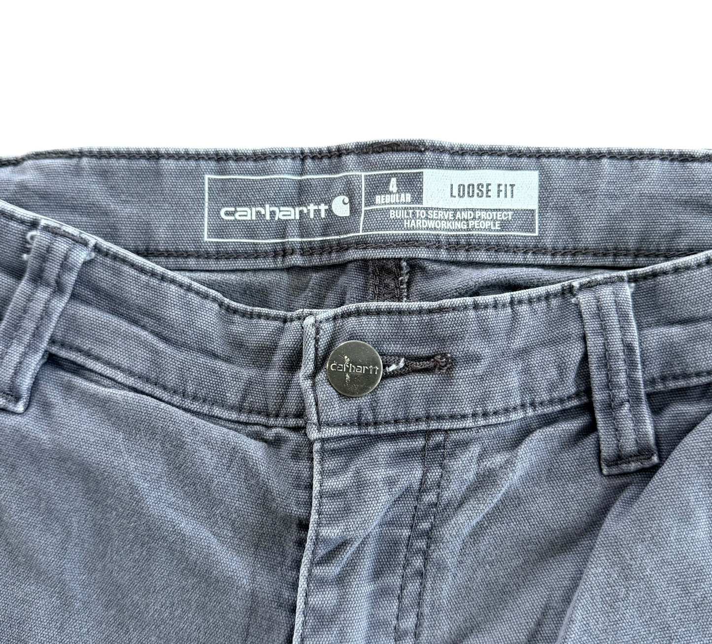 Vintage Carhartt Slate Grey Carpenter Pants, 31W 32L