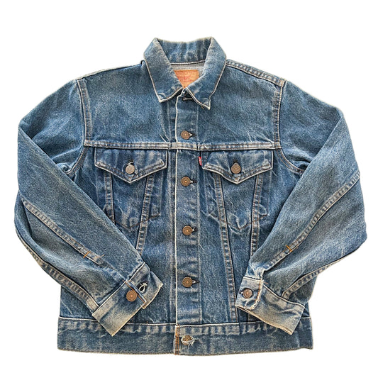 Vintage 1970's Original Kids Levi’s Denim Jacket – Made in USA Youth Blue Jean Trucker Rare,Size - 14 Years