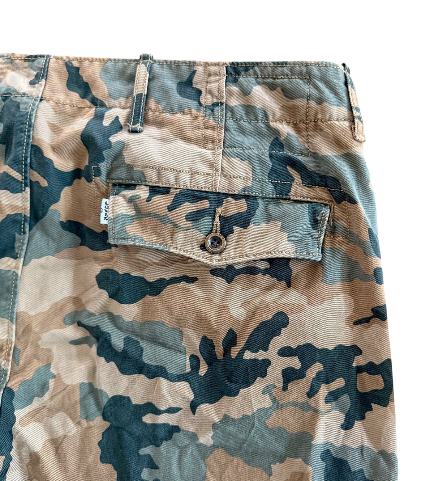 Vintage Levi’s Camouflage Cotton Camo Pants, 38W 30L