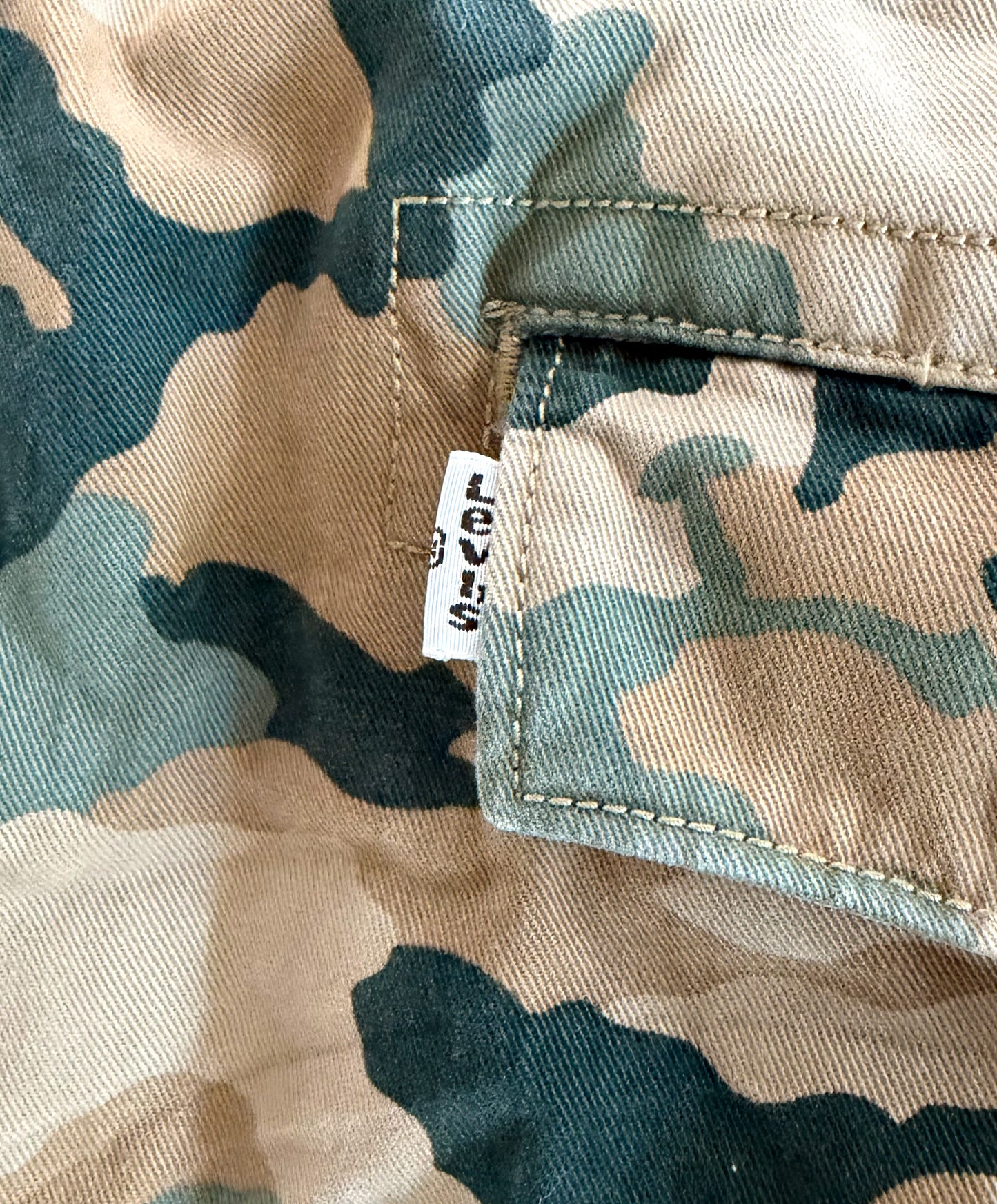 Vintage Levi’s Camouflage Cotton Camo Pants, 38W 30L