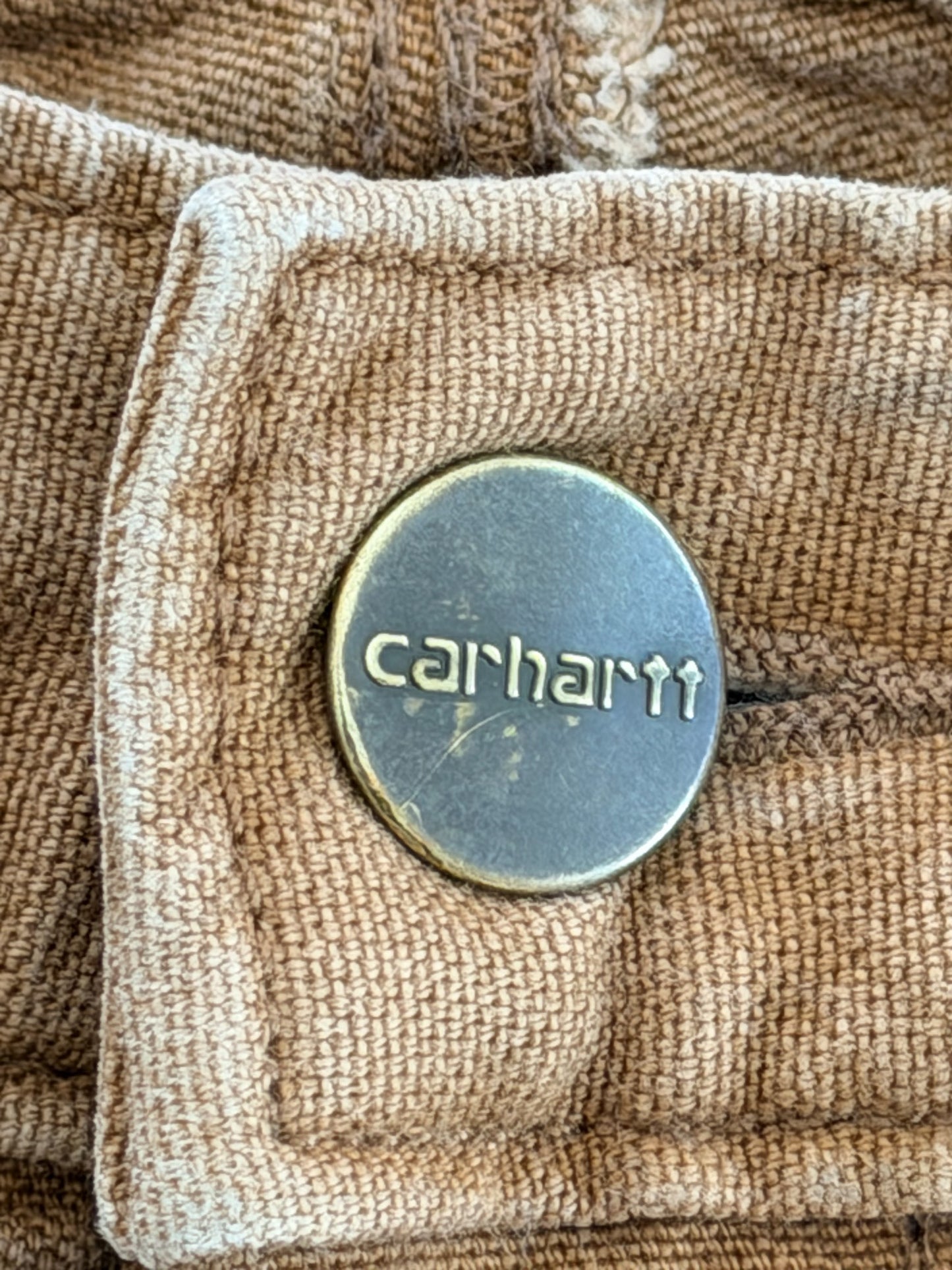 Vintage Carhartt Carpenter Tan Fade Workwear Pants, 32W 32L