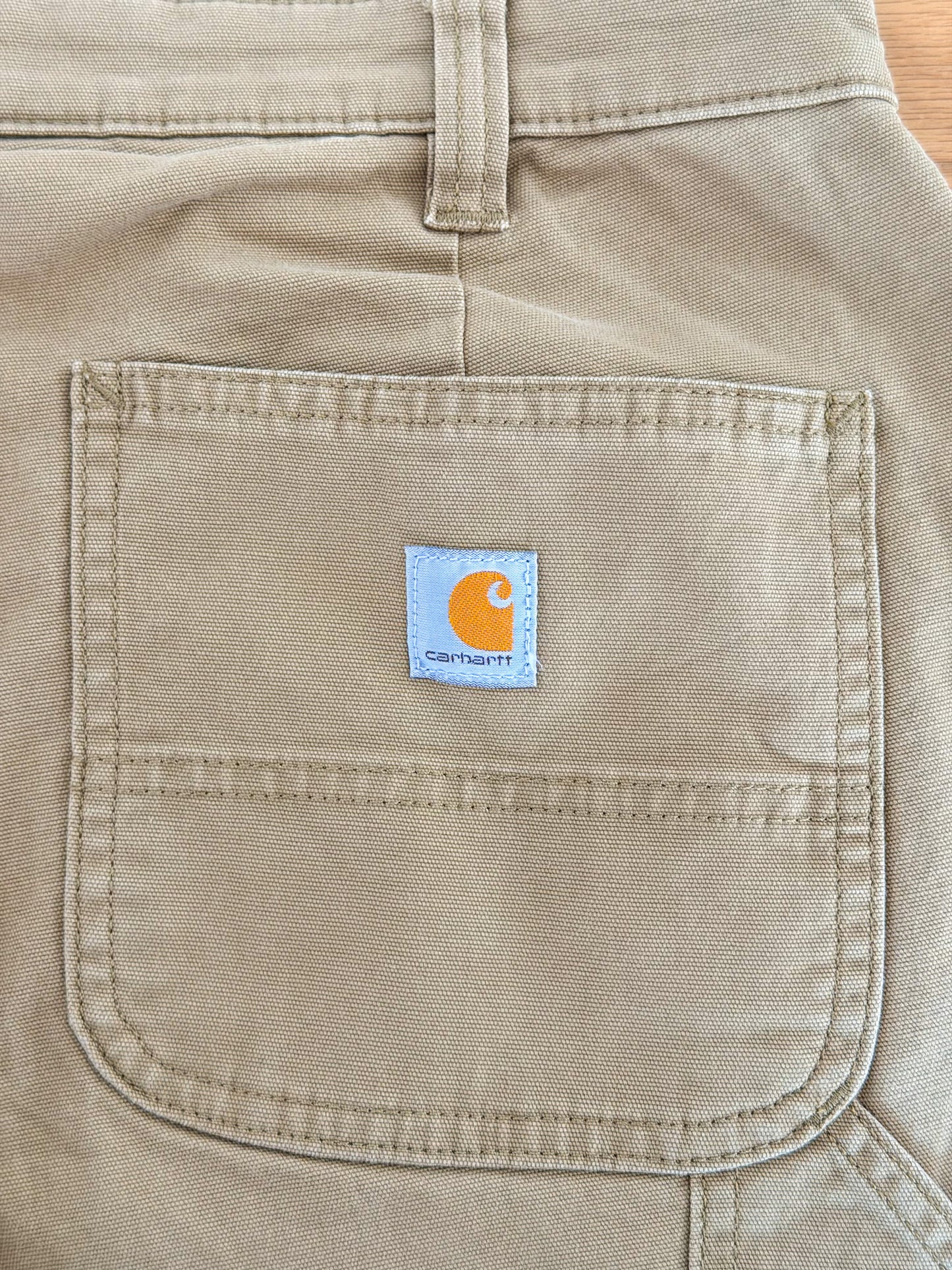 Vintage Carhartt Original Fit Beige Workwear Pants, 32W