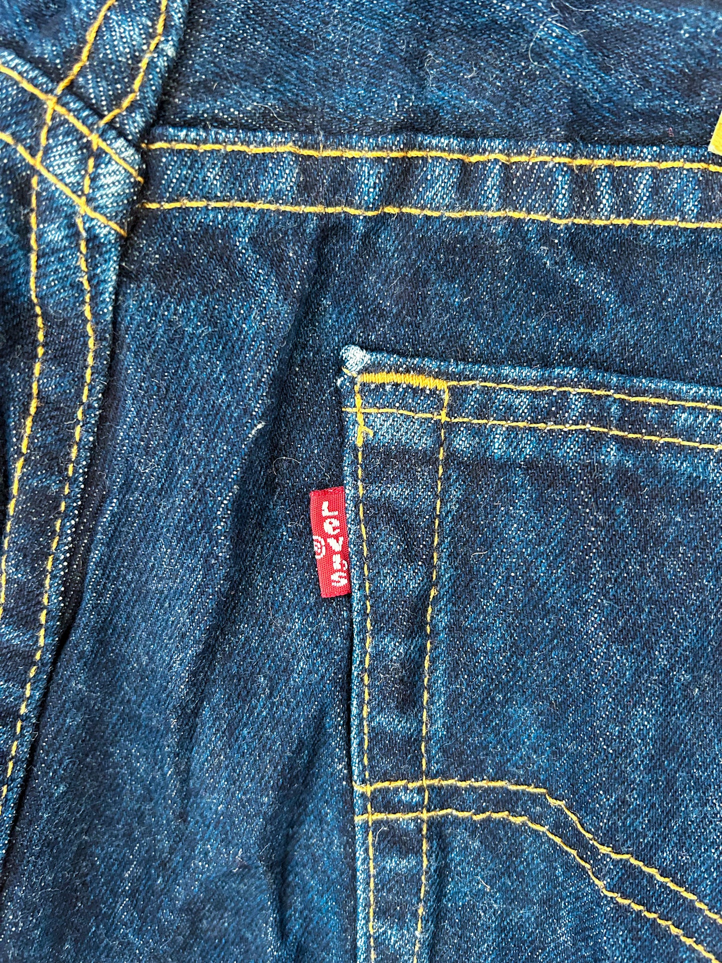 Levi’s 505 Raw Blue Denim Zip Fly,Straight Leg Jeans, W32 L30