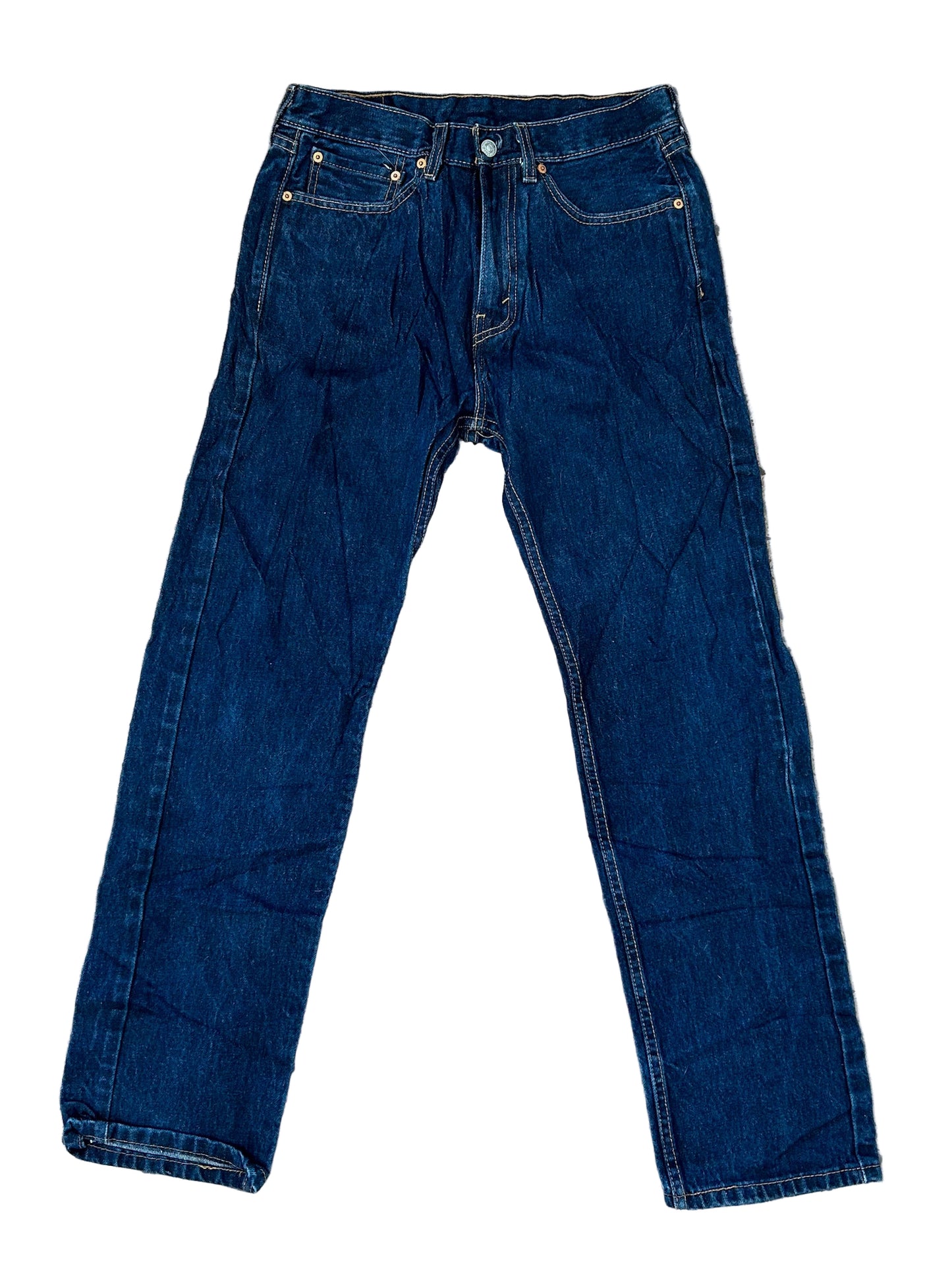 Levi’s 505 Raw Blue Denim Zip Fly,Straight Leg Jeans, W32 L30