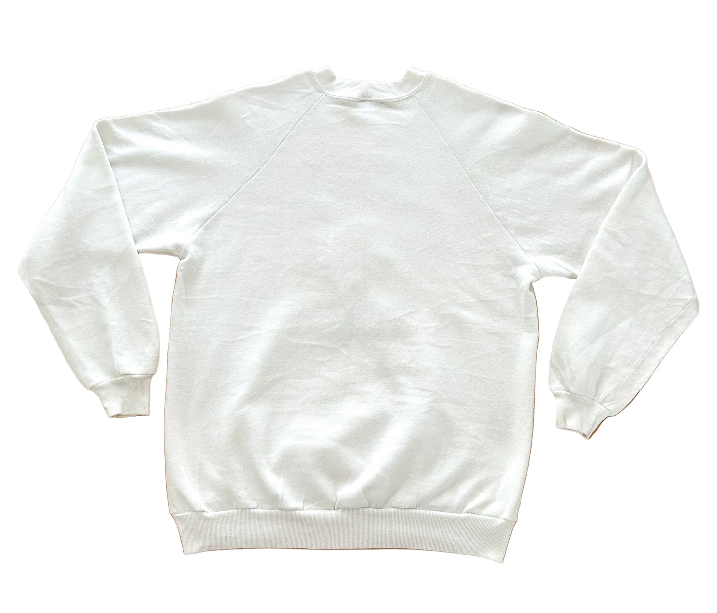 Vintage 1980s Jerzees Grandma’s Basketball Sweatshirt – Made in USA White Graphic Crewneck Pullover, Rare, Size - XL