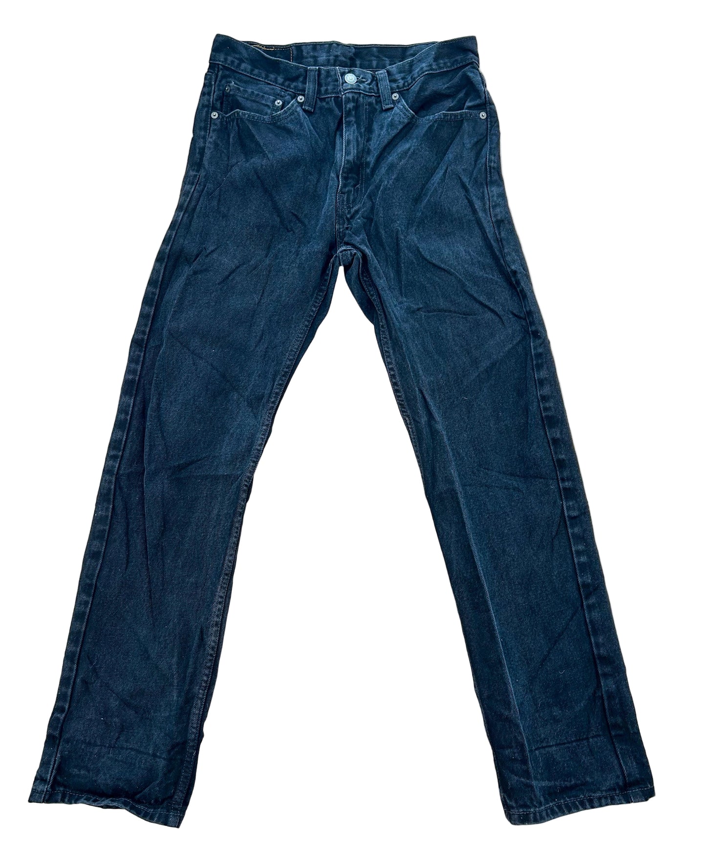 Levi’s 505 Straight Leg  Black Denim Jeans, W32 L30