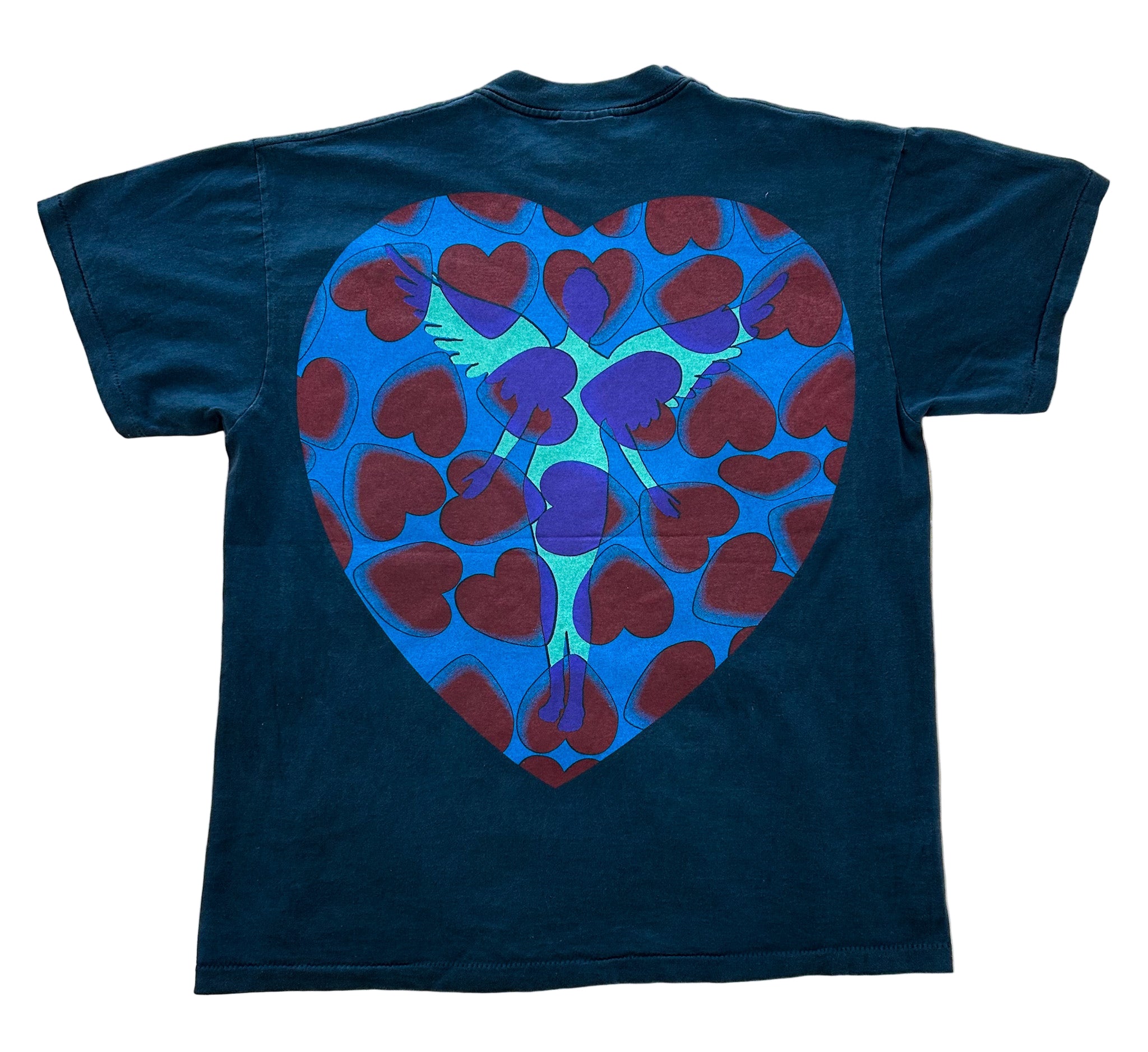 トップス NIRVANA IN UTERO HEART SHAPED BOX Vintage 90s Nirvana Heart-Shaped Box Single Stitch T-Shirt – In