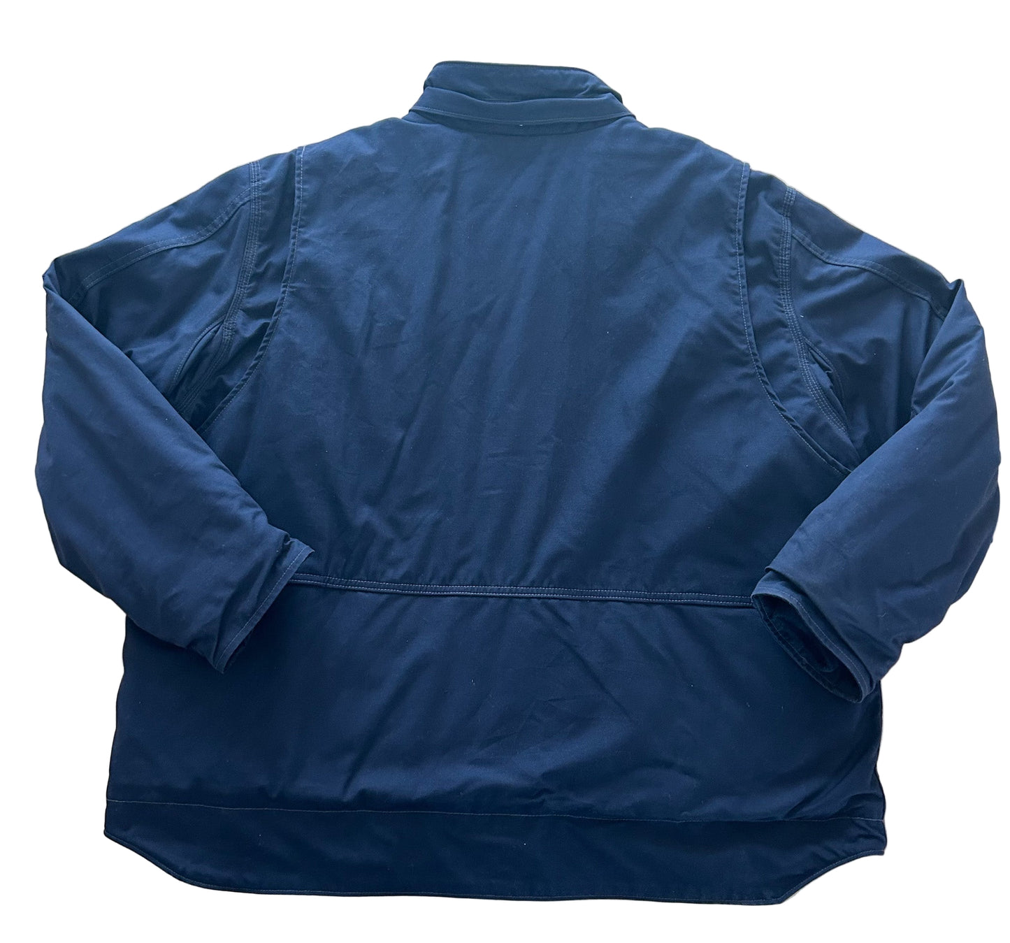 Carhartt FR Full Swing Jacket Navy Blue – Flame Resistant Heavy Duty Workwear, Size-3XL