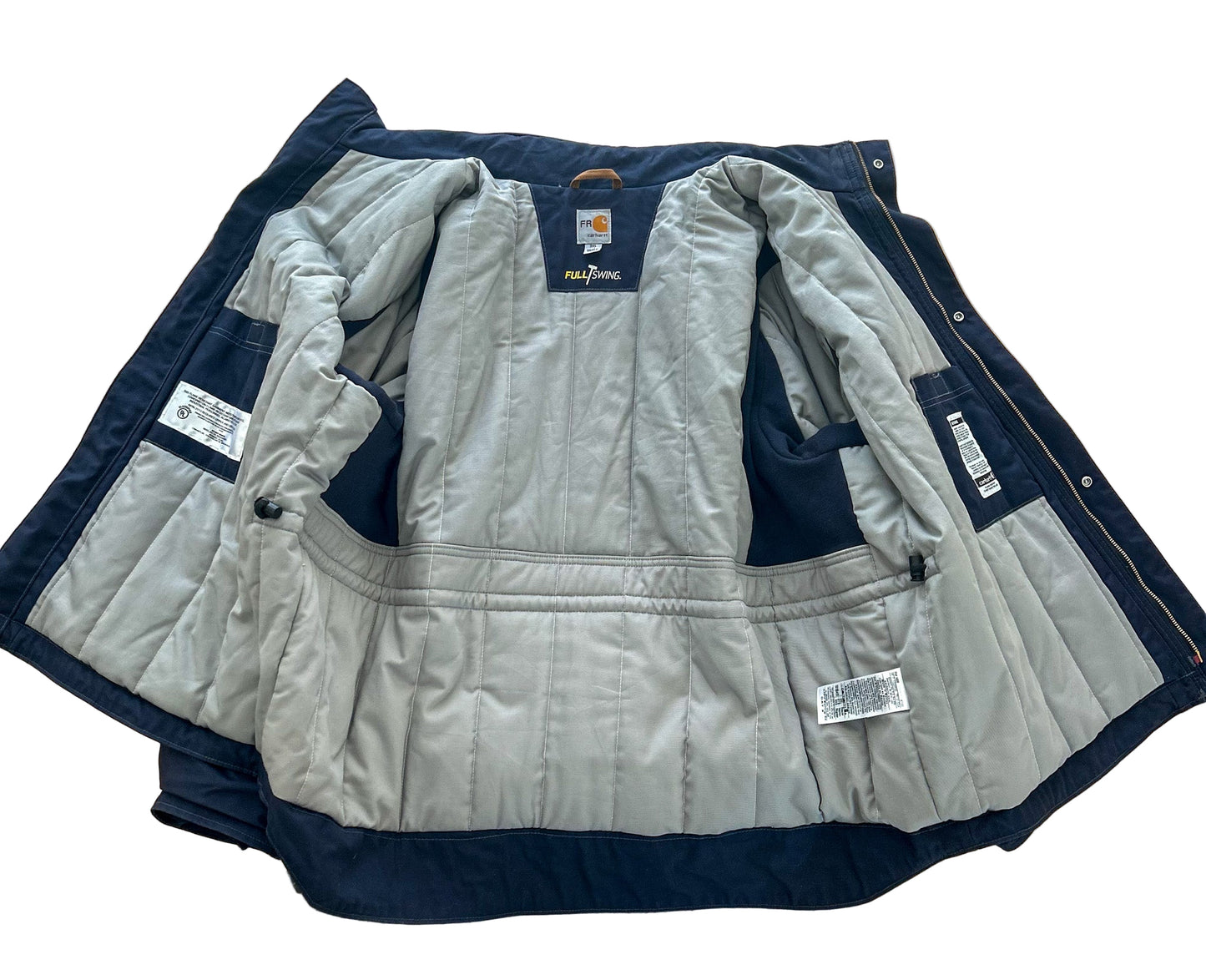 Carhartt FR Full Swing Jacket Navy Blue – Flame Resistant Heavy Duty Workwear, Size-3XL