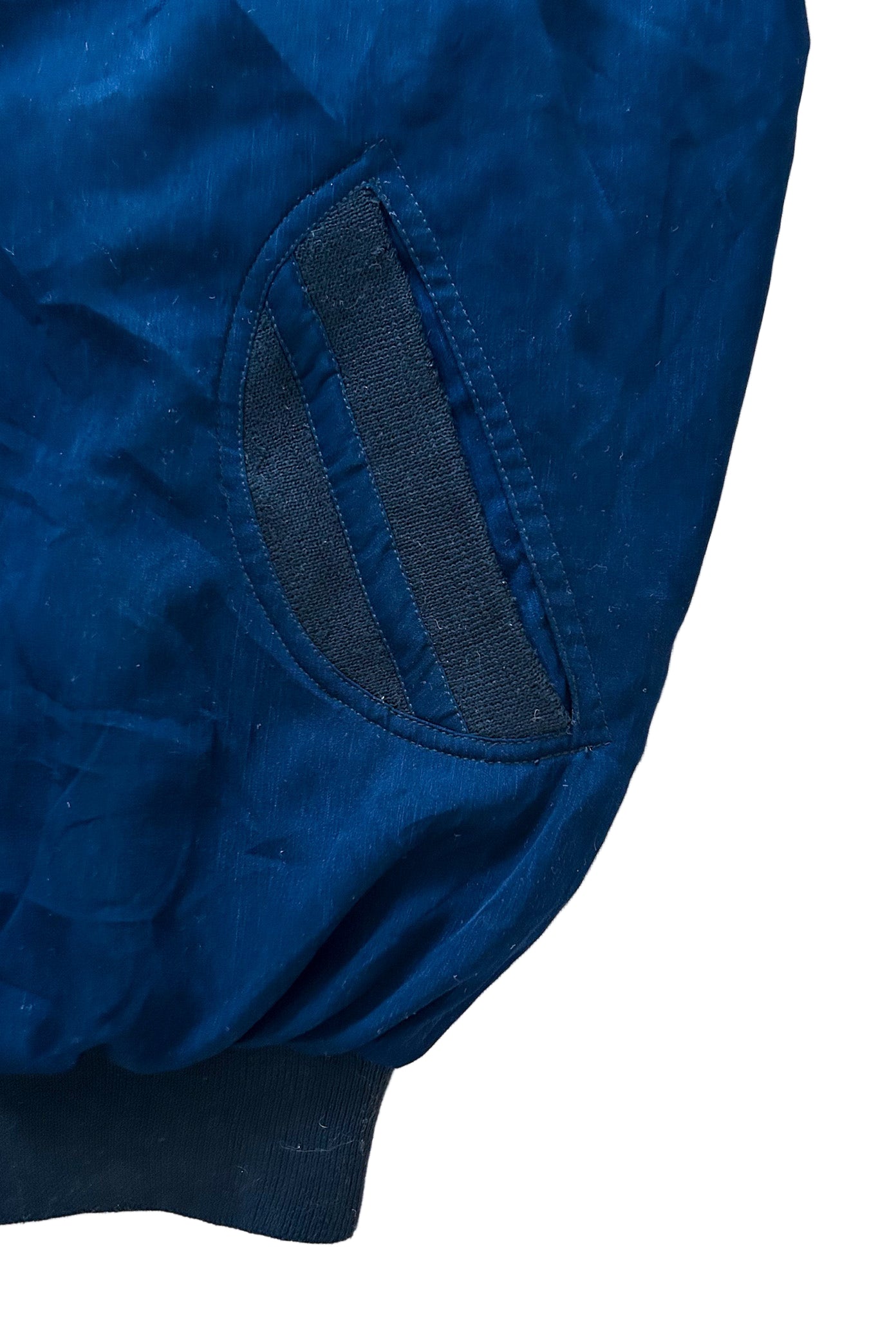 Vintage Burberrys Bomber Jacket Made in England – 90s Burberry Knight Logo Navy Blue Collectible Streetwear,