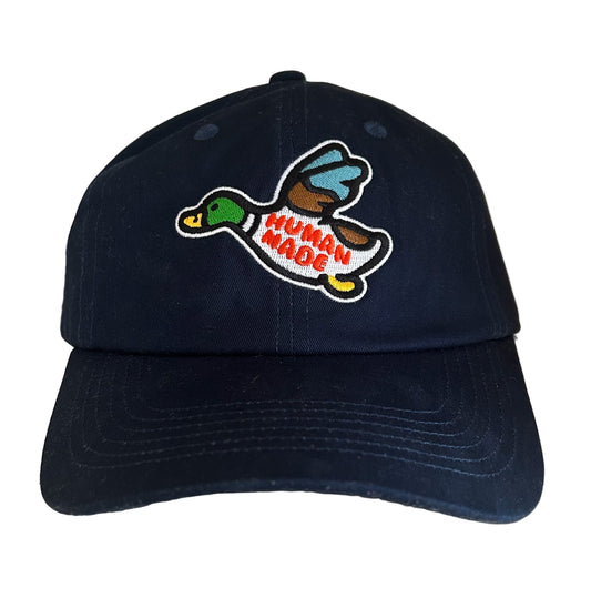 Human Made Duck Logo Cap Navy Blue – Embroidered Japanese Streetwear Dad Hat Adjustable Strapback