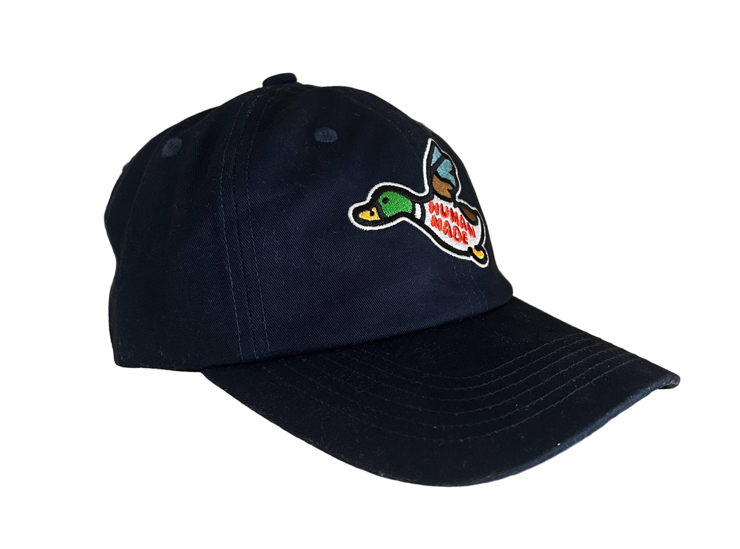 Human Made Duck Logo Cap Navy Blue – Embroidered Japanese Streetwear Dad Hat Adjustable Strapback