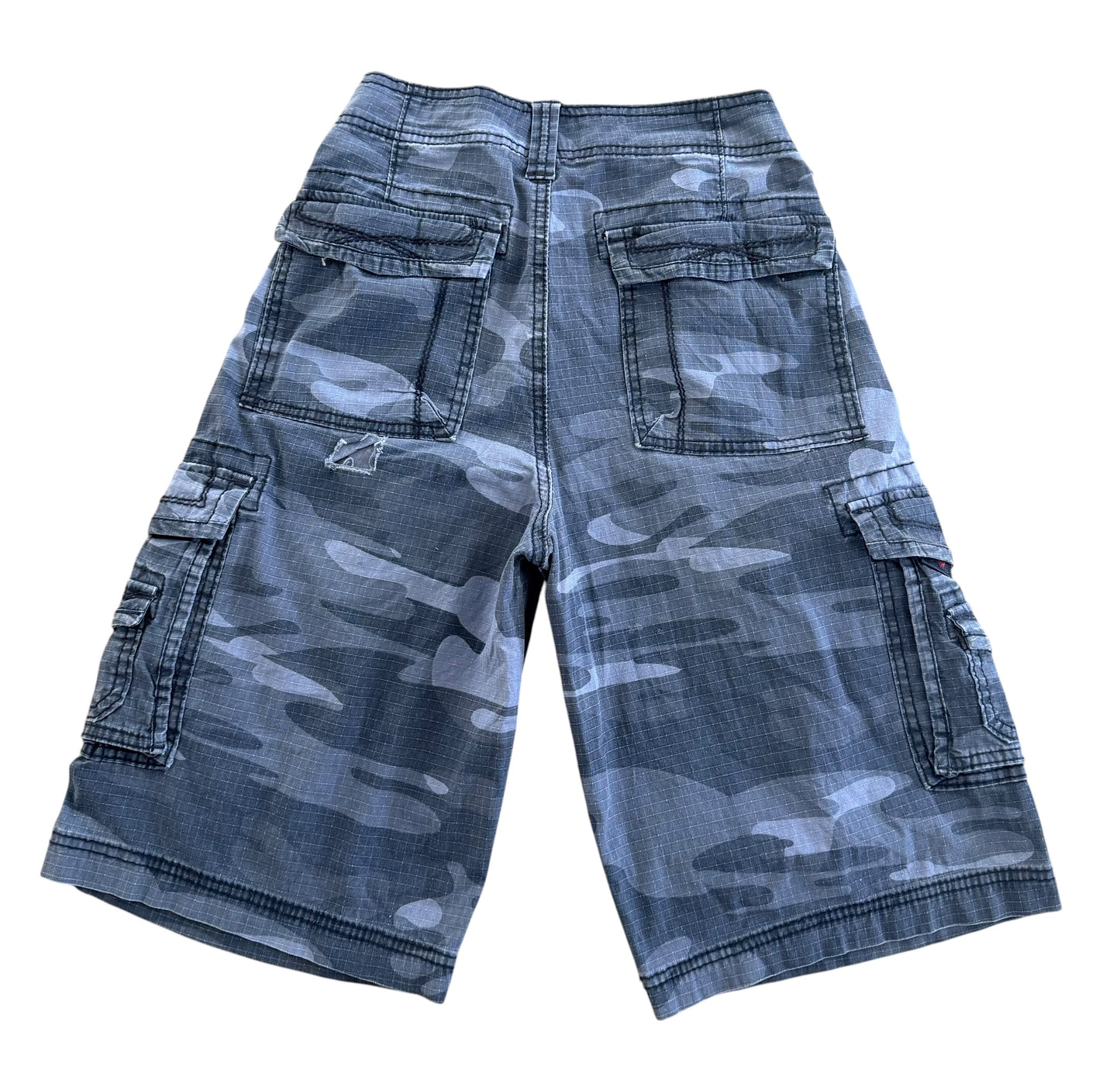 Vintage 2000s Y2K Camo Cargo Jorts, 26W