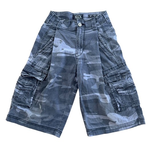Vintage 2000s Y2K Camo Cargo Jorts, 26W