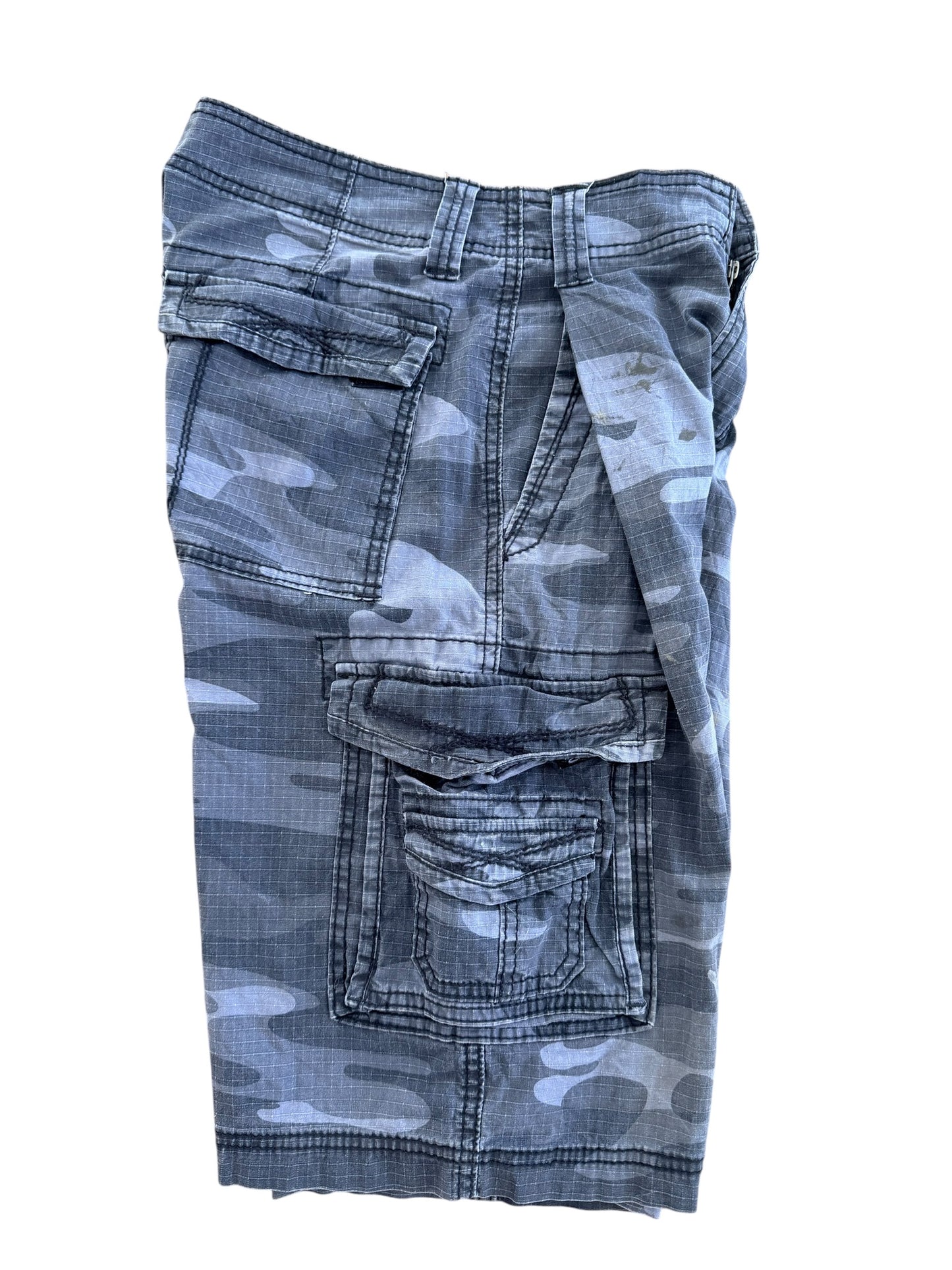 Vintage 2000s Y2K Camo Cargo Jorts, 26W