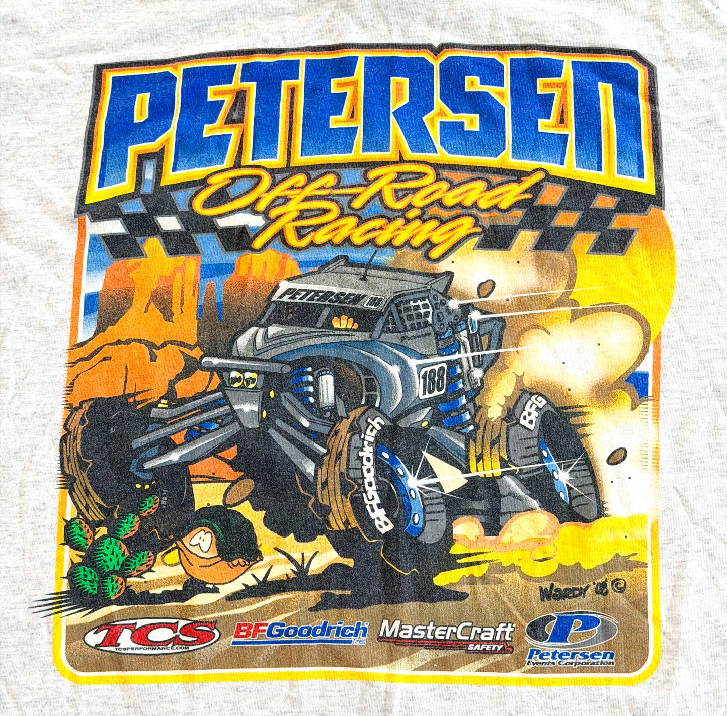 Vintage Petersen Off-Road Racing Baja 500 T-Shirt, XL