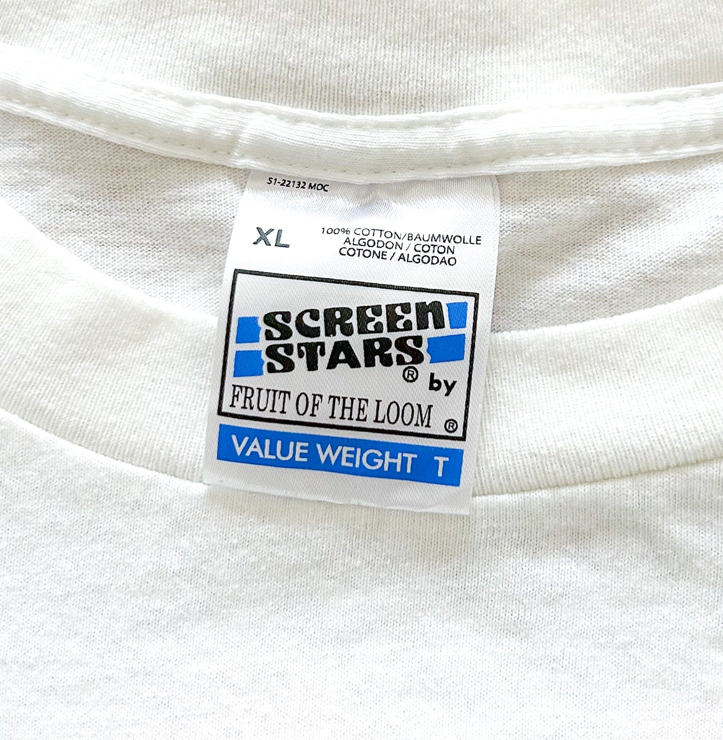 Vintage Oasis Tour T-Shirt – Britpop Rock Band Tee, Fruit of the Loom Screen Stars, Single Stitch, Concert Merch, Size-XL