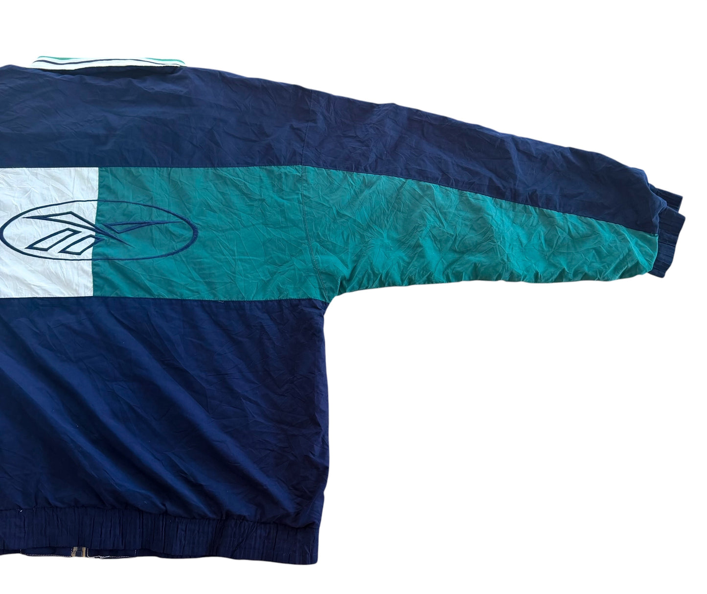 Vintage 90s Reebok Colour Block Zip-Up Jacket, XL